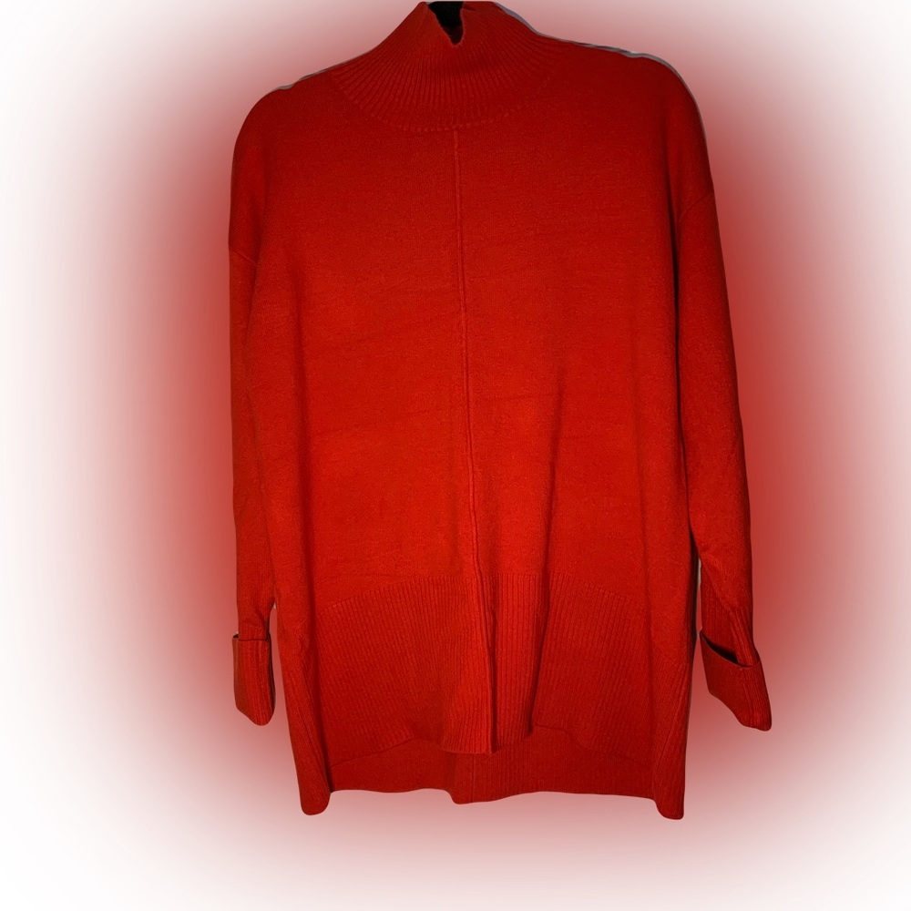 French Connection Red turtleneck sweater size M